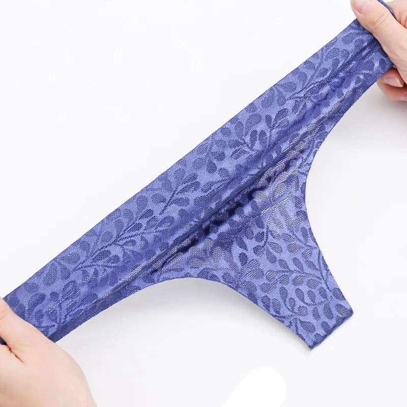 

Multi Size Amazon Women's cotton cross border fashion sexy jacquard seamless bonding T-type underwear