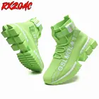 Мужские кроссовки большого размера, кроссовки на платформе, мужская спортивная обувь, сетчатая дышащая спортивная обувь, легкие мягкие высокие туфли-носки L30