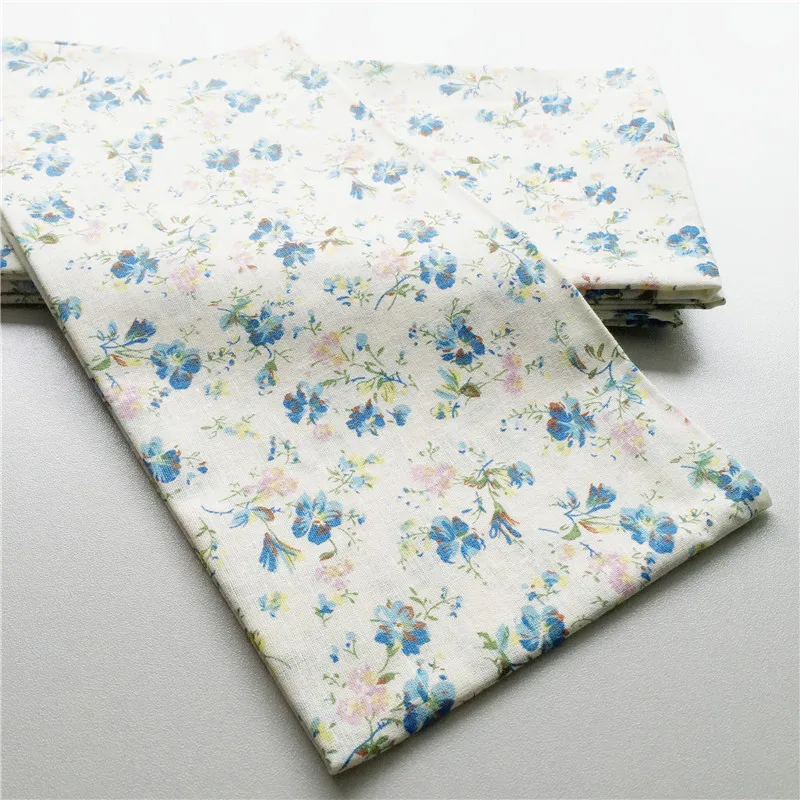 Хлопковая ткань Текстильная швейная синяя полоска Tecido Tilda 1 шт. 50x50 см куклы Tissus