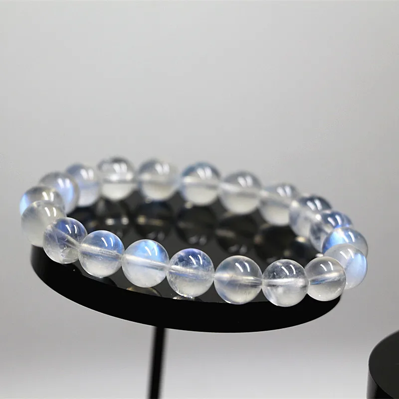 

Natural jade Natural crystal 6A blue moonstone bracelet for women Labrador bracelet