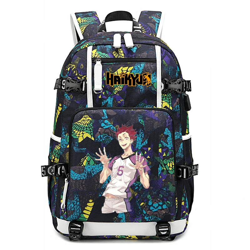 

Anime Haikyuu Shoyo Kageyama Tobio Backpack Cosplay Nishinoya Student Bags Mochila Backpacks for School Bag Backpacks for Women