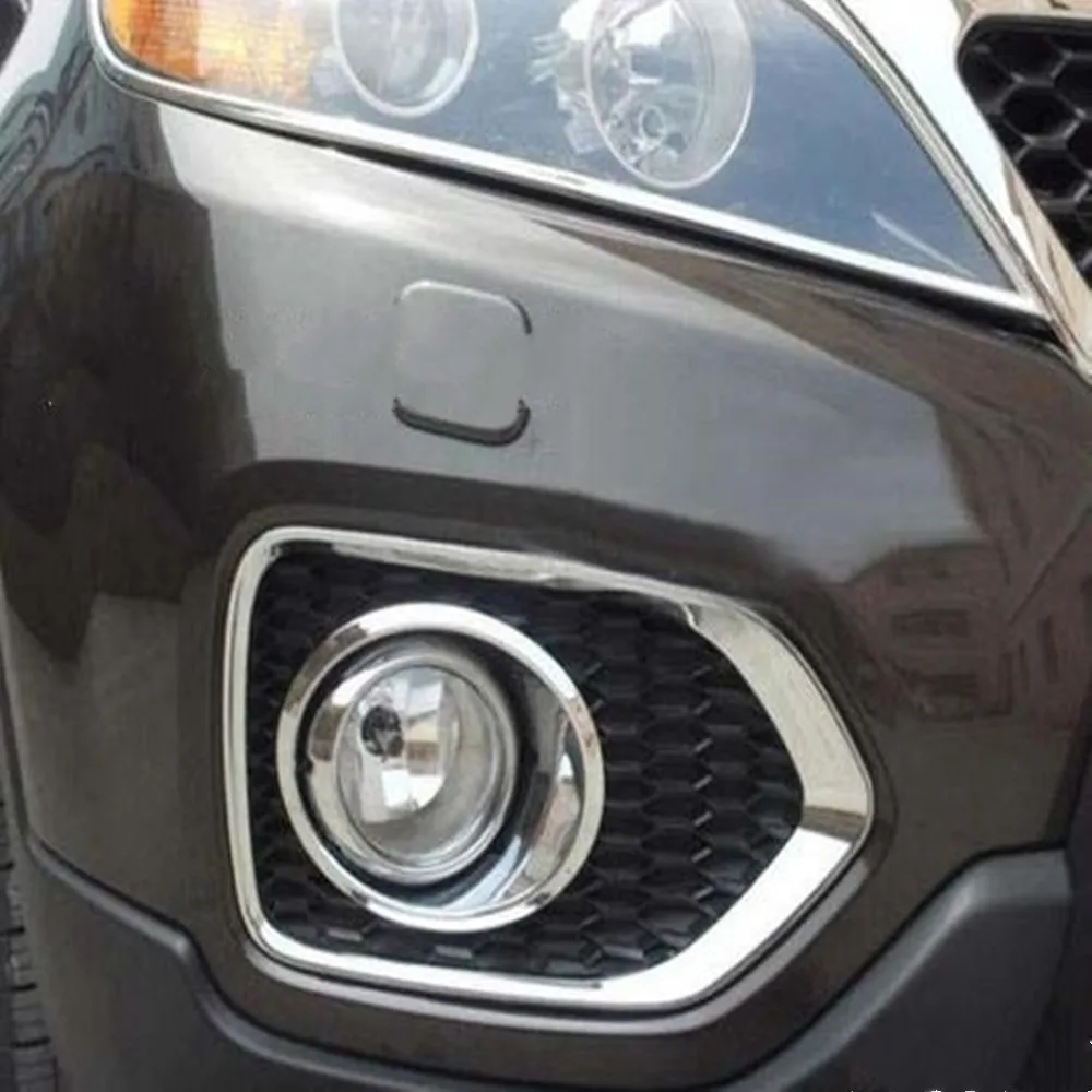 4 шт. хромированные противотуманные фасветильник для переднего бампера Kia Sorento 2010