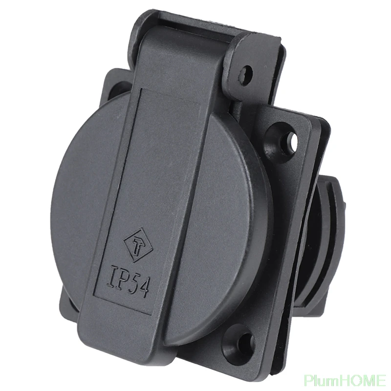 

1PCS Waterproof AC 250V German Standard Power Outlet Single Plug Wall Socket