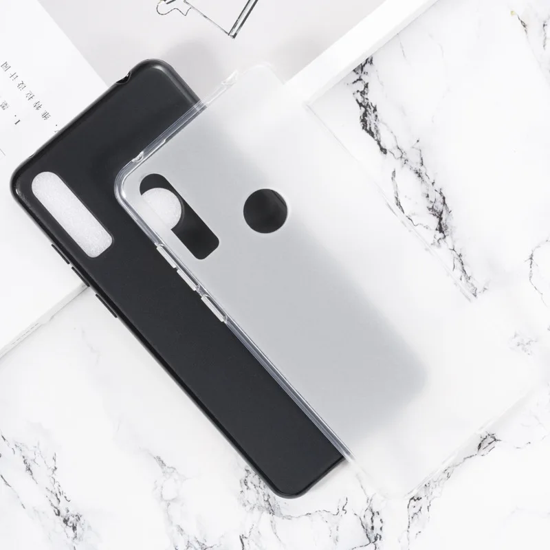 Чехол для Alcatel 3X 2019 силиконовый мягкий матовый черный чехол из ТПУ защиты