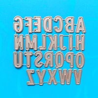 yinise metal cutting dies for scrapbooking stencils capital letters diy paper album cards making embossing folder die cuts mold