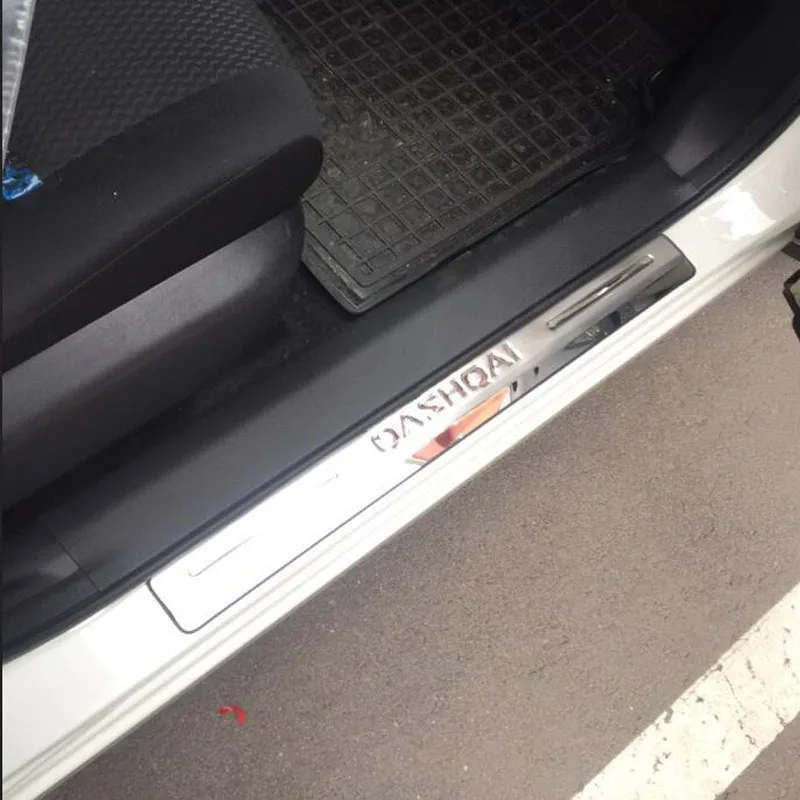 

Автомобильная наклейка для Nissan Qashqai J11 2018 2019 2020 2021 Защитная Накладка на порог из нержавеющей стали защитная Накладка на педаль