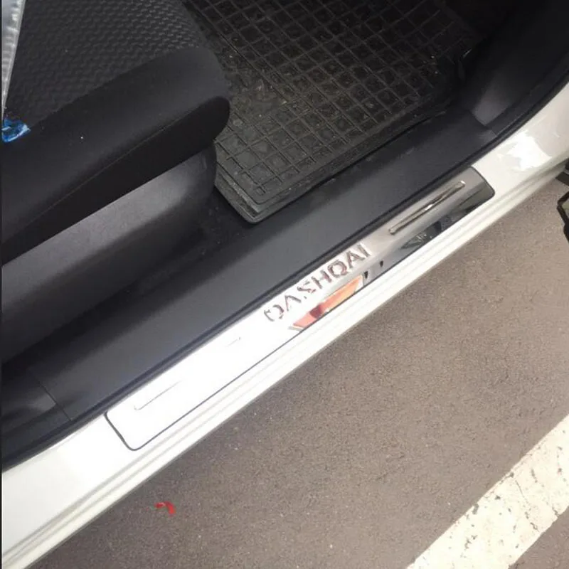Аксессуары для Nissan Qashqai J11 2018 2019 2020 2017 2016 2015 Накладка на порог из нержавеющей стали