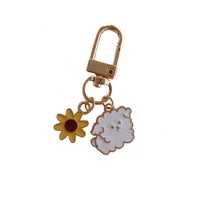 korean cute cat key chain cute dog sun flower %d0%b1%d1%80%d0%b5%d0%bb%d0%be%d0%ba key ring 1pc wholesale trendy keyring llavero car keychain accessories