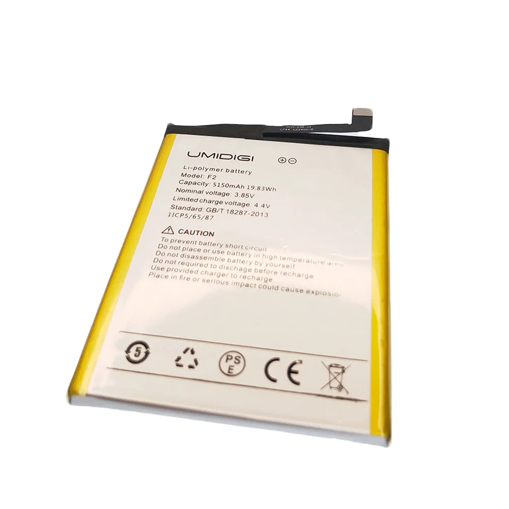 isunoo 3 85v 5150mah mobile phone battery for umi umidigi f2 battery with tools free global shipping
