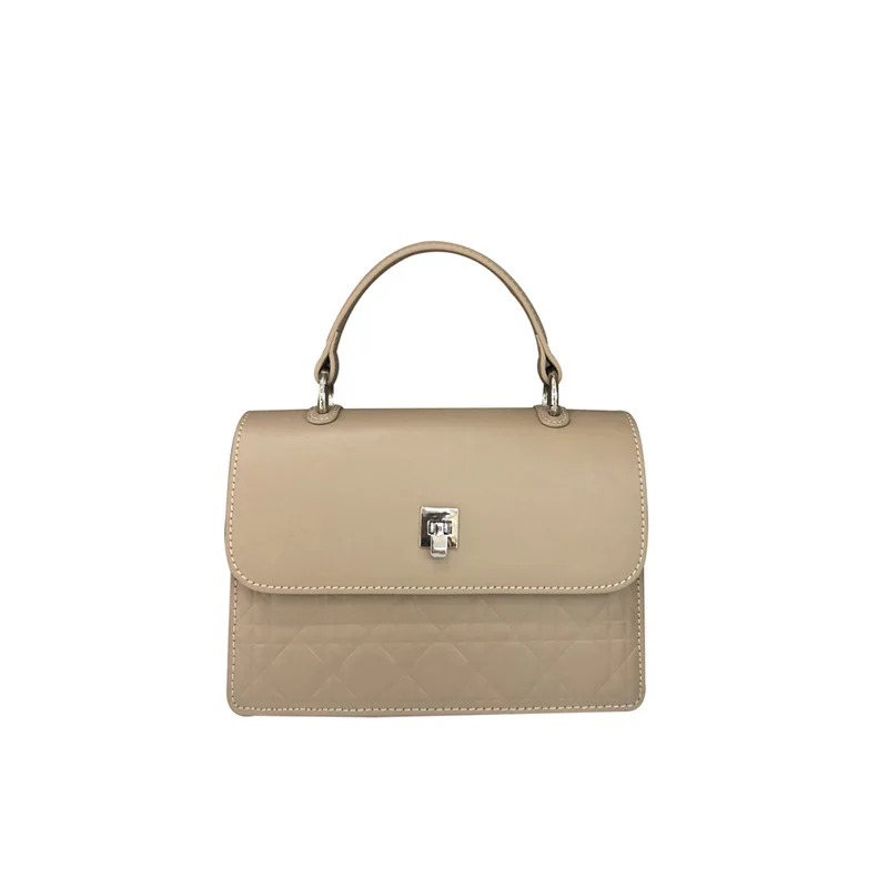 

Cowhide fashion handbags 2021 trend new portable checkered small square bag casual one-shoulder messenger bag ladies handbags