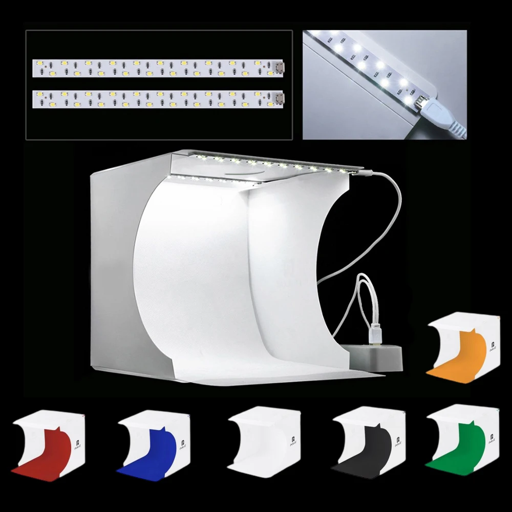 Складной софтбокс для студийной фотосъемки 9 дюймов 2 светодисветодиодный 6