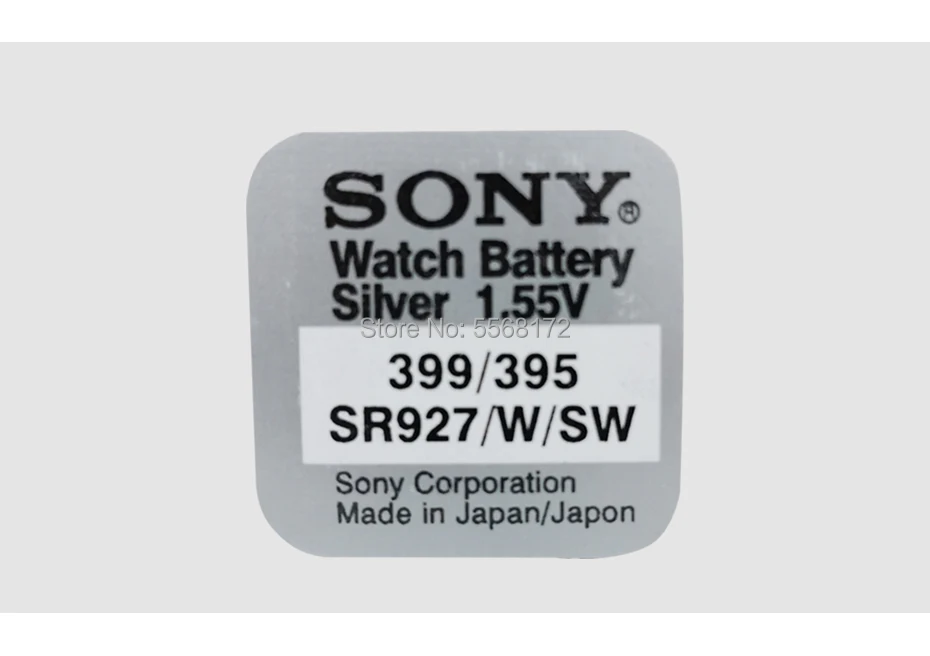 5 шт. SONY SR927 SR927SW LR57 395/399 SR57 оксид серебра 1 55 в батарея для монет без ртути высокое