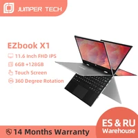 jumper ezbook x1 6gb 128gb laptop intel%c2%a0celeron%c2%a0quad%c2%a0core notebook 360 rotating tablet 11 6 inch 19201080 touch screen computer