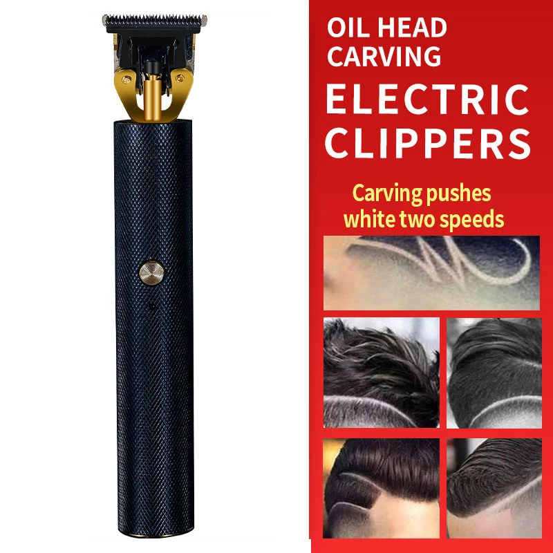 5 Вт металлический триммер для волос Керамический Резак машинка стрижки комплект