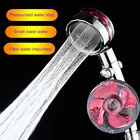 High Pressure Little Waist Shower Head Water Saving 360 Rotated Massage With Fan Filter Element Sprayer Nozzle Bathroom Accessor