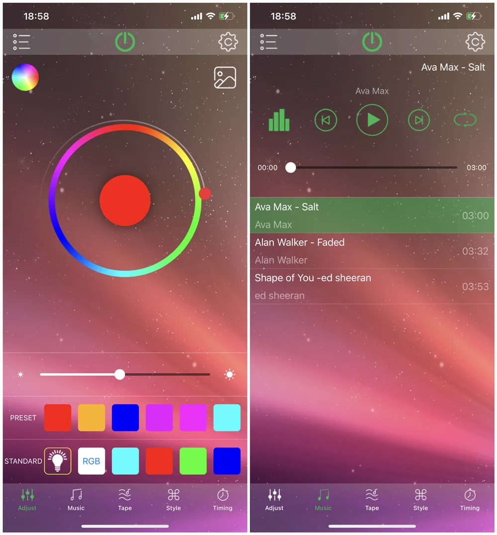 Миниатюрный пульт управления Bluetooth RGB USB 5 В музыка BT умное управление через