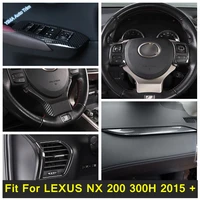 central control instrument panel decoration sticker side ac outlet cover trim for lexus nx 200 300h 2015 2020 abs accessories