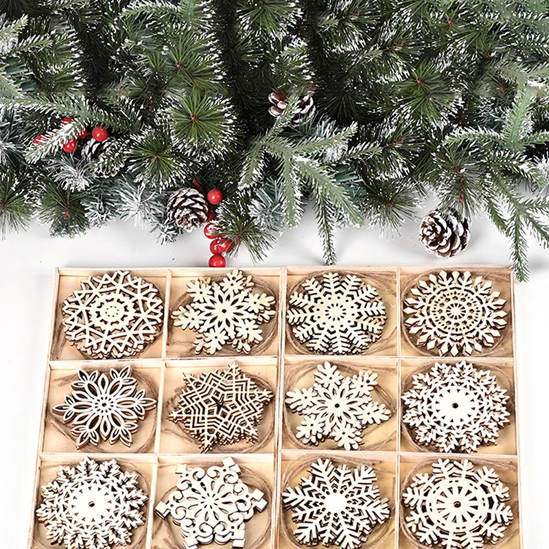

Деревянная Рождественская елка, снежинки, звезды, искусственный подвесной стол, конфетти, рождественские украшения для дома, Новинка