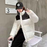 korea winter short parkas women casual basic coats ladies fashion loose thick padded cotton jackets outwear female
