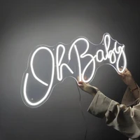 custom oh baby letters waterproof flex wedding neon sign handcrafted love neon for shop logo club nightclub game room wall decor