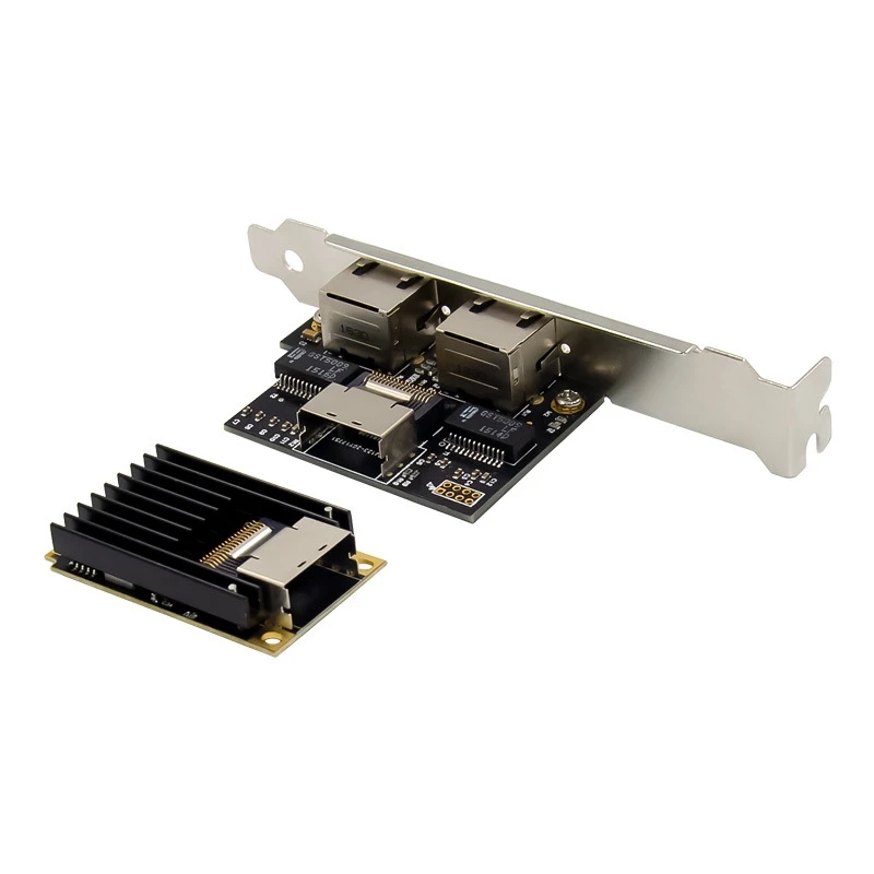 Dual RJ45 Network Card MiNi PCIe Gigabit Ethernet Adapter for  I350 Industrial Control Network Device Adapter