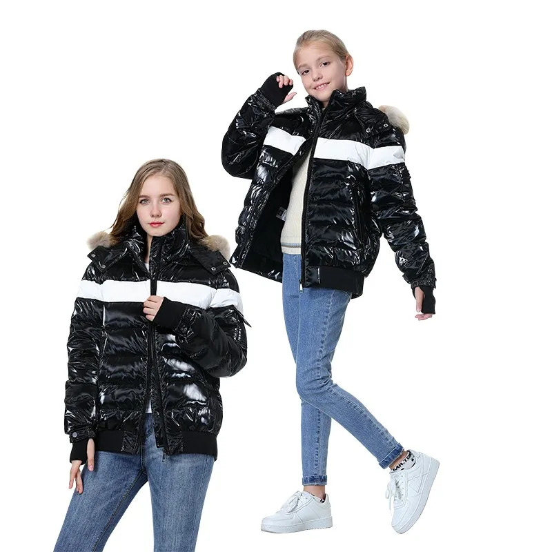 Orangemom Brand Teen Winter Coat White Duck down Children's Jacket For 8Y- adult  Boys girls clothes warm Down Parka Mom and Dad