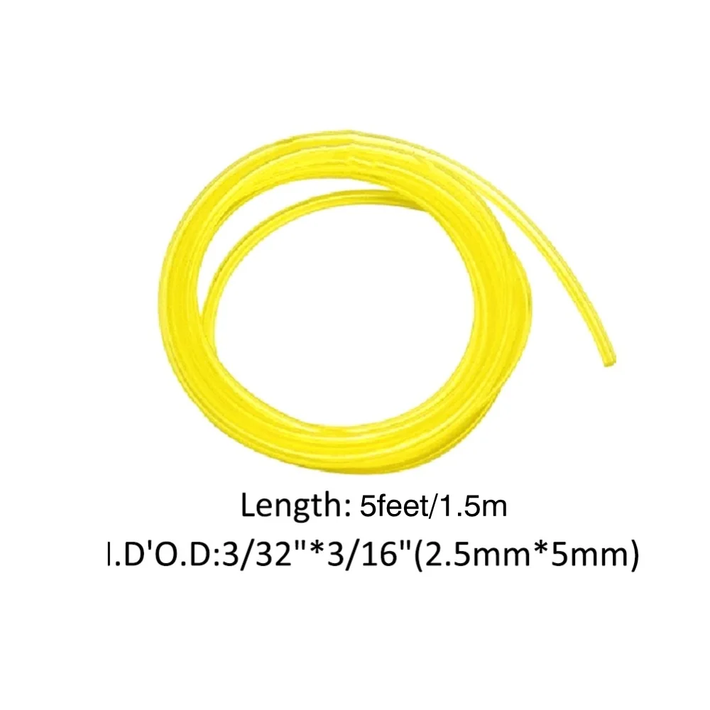 

1.5M 4Size 2x3.5/2.5x5/3x5/3x6mm Petrol Fuel Gas Line Pipe Hose Petrol Line Oil Gas Resistant for Trimmer Chainsaw Saw Blower