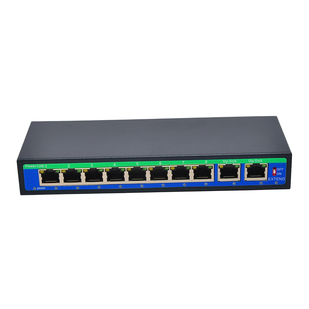 1 Uplink Power Over Ethernet коммутатор 4 5 +/7 8 Sup порт 12 В 24 в 48 9 портов 10/100 Мбит/с POE