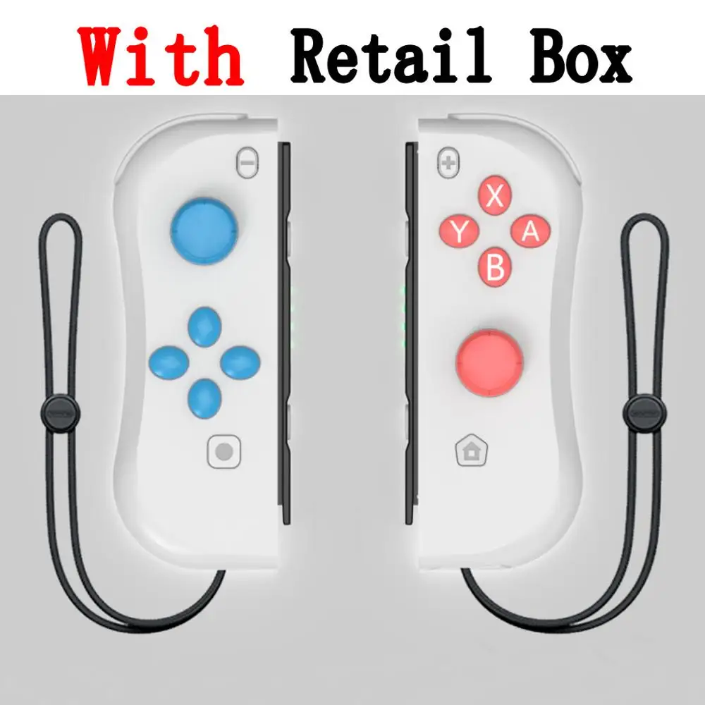 Light Gray With Box Управление Bluetooth Джойстик для Joycon Joy Con геймпад Nitendo nintendo Zend переключатель управление Лер триггер джойстик игровая консольная панель - Цвет: Light Gray With Box