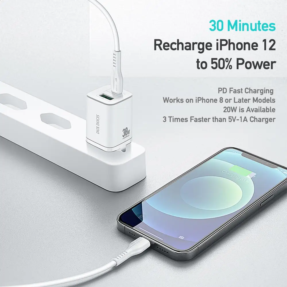 Mobile Phone Fast Charger PD+QC3.0 Dual Port 30w Fast Charge Mobile Phone Charger(EU Plug)
Mobile Phone Fast Charger PD+QC3.0 Dual Port 30w Fast Charge Mobile Phone Charger(EU Plug)