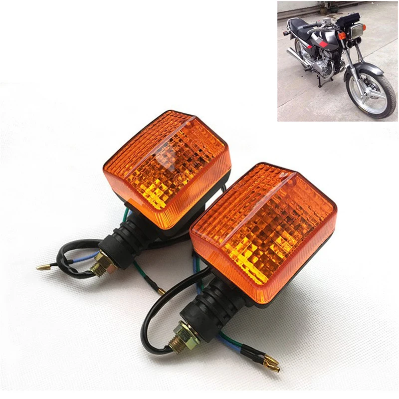 

orange lens moto Stop signal lightings for kawasaki suzuki vespa yamaha honda CBT125 lights rear front motorcycle turn signals