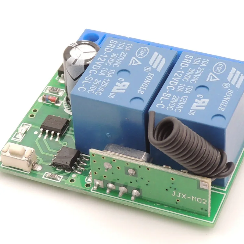 Пульт дистанционного управления 433 МГц 12 В постоянного тока 10 А 2 х канальный