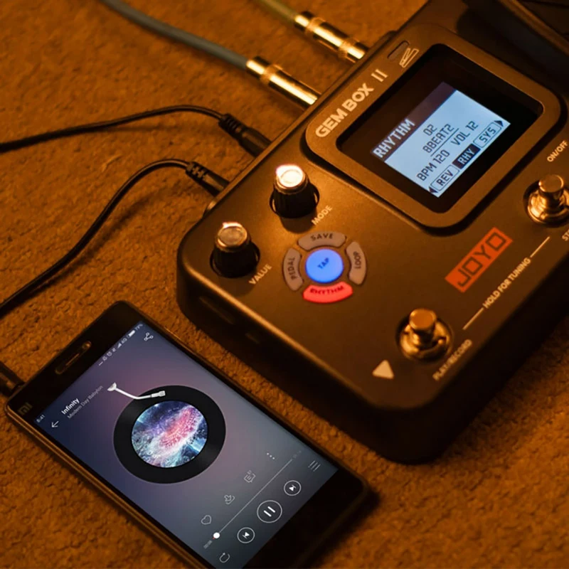 Многофункциональный процессор для гитары JOYO Gembox II новый алгоритм барабанная