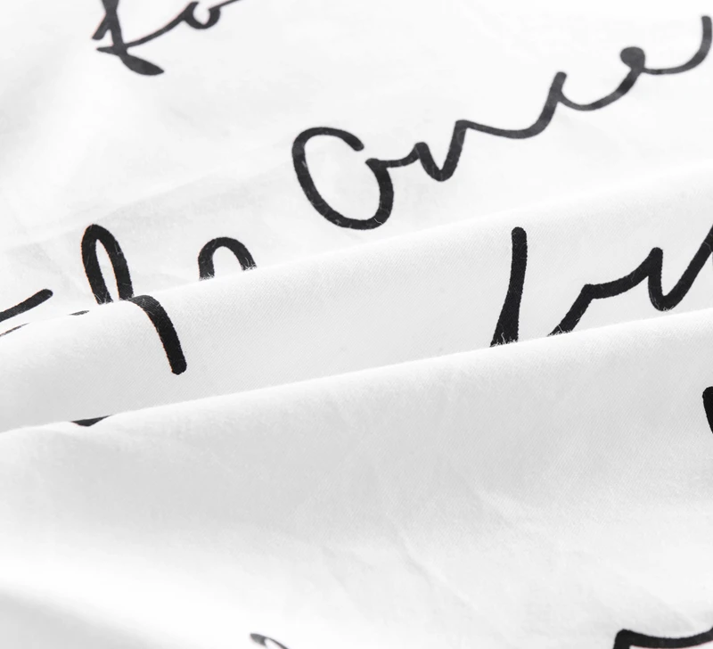 Письмо печати пододеяльник комплекты King активности постельного белья RU USA