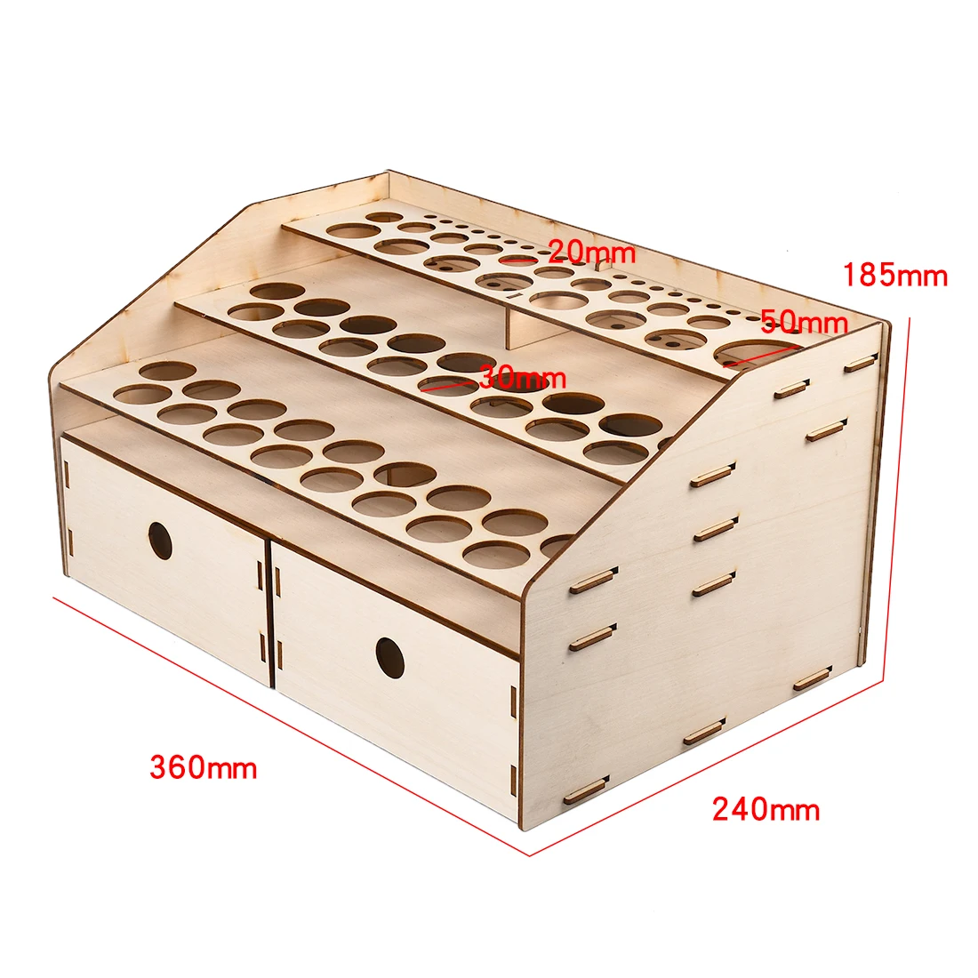 Отличная древесина подставка для бутылка краски эфирных масел с держателем