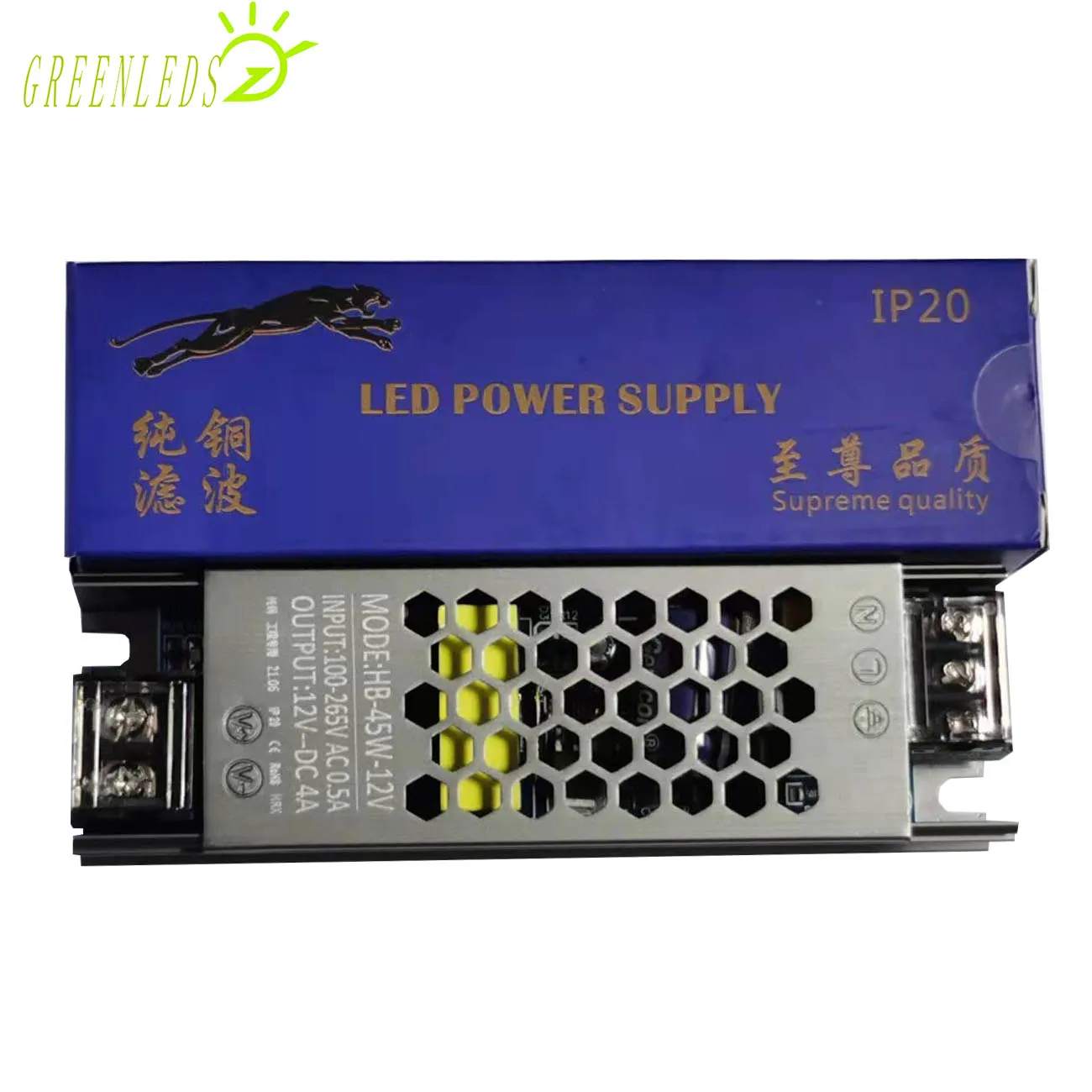 Светодиодные источники питания 45 Вт 12 В постоянного тока или 24 входное