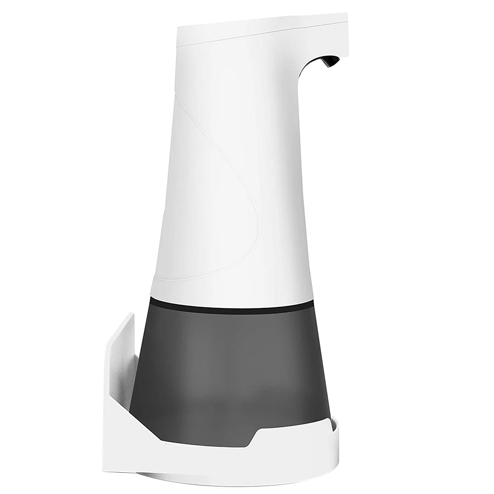 

350ml Automatic Soap Dispenser with Wall Mounted Holder USB Charging Infrared Induction Sensor Hand Washer Bathroom Accessories