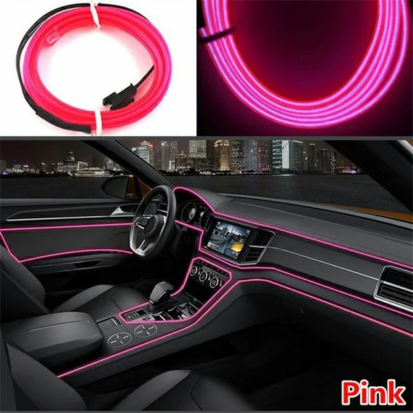 

LED Ambient Light Car Interior Lighting LED Strip Wire Rope Auto Atmosphere Decorative Lamp Flexible Neon Light