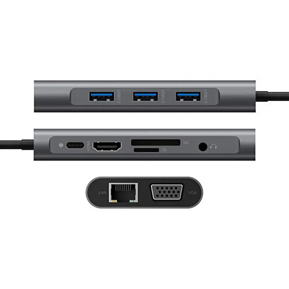 Док-станция 10 в 1 для USB 3 0 Type-C к RJ45 HDMI VGA PD TF Micro-SD | Компьютеры и офис