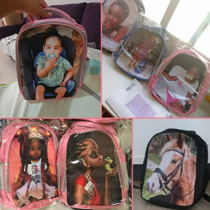 Рюкзак с логотипом и именем на заказ 13 дюймов Мультяшные Детские рюкзаки для