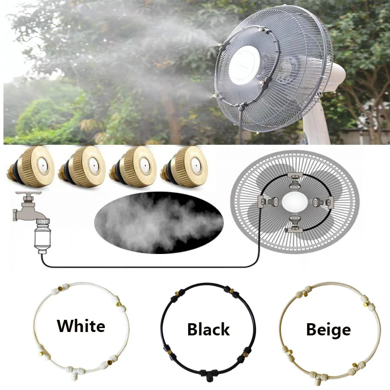 

16 inch (dia,400mm) Home & Garden Water Misting Fan Ring sprayer garden nebulizer for cooling