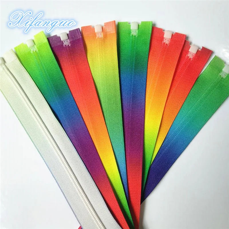 

50Cm 10Pcs 3# Color Nylon Opening Zipper Sewing Kit Clothes Accessories
