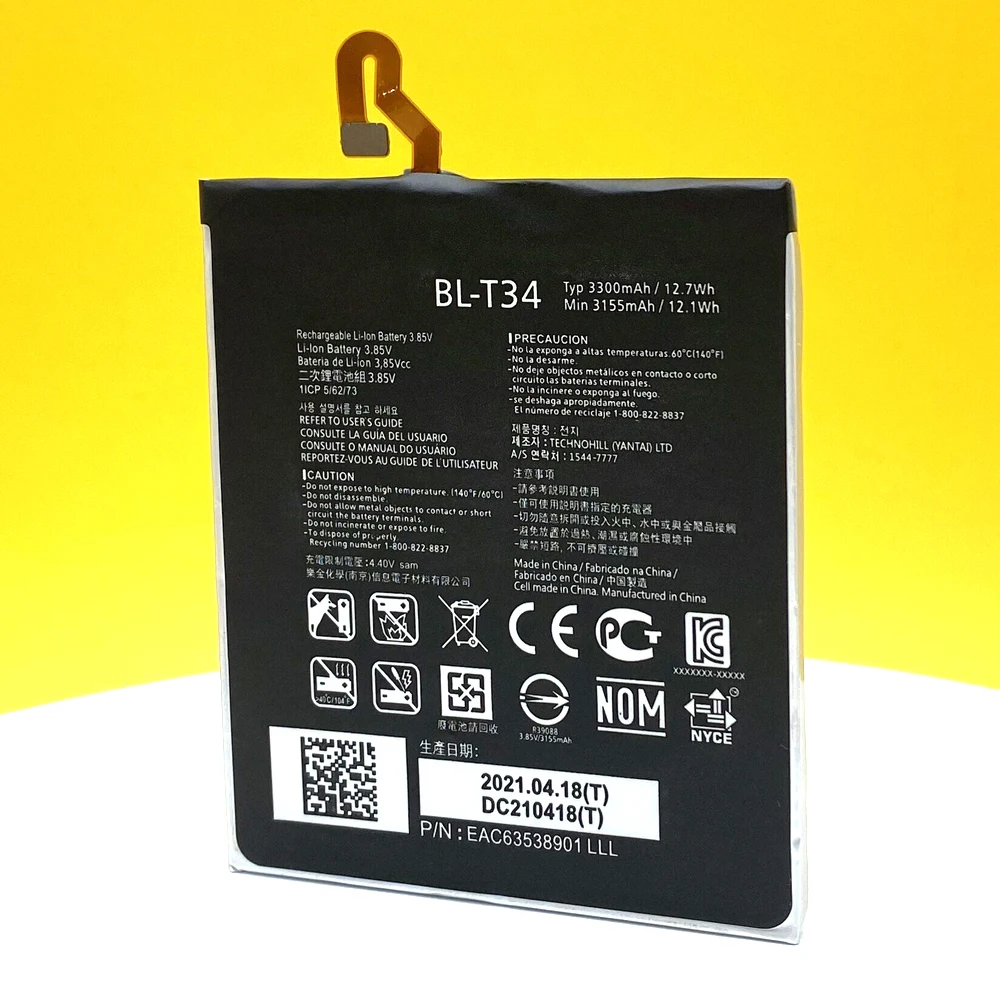 new original 3300mah bl t34 battery for lg v30 v30a h930 h932 ls998 phone replacement high quality with track code free global shipping