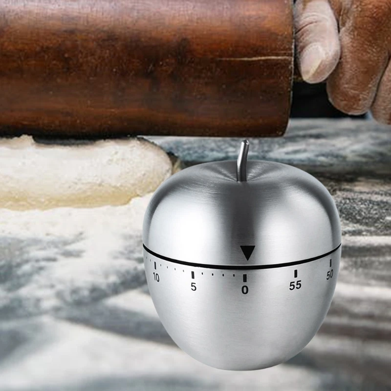 

R2JC Stainless Steel Cooking Reminder Mechanical Timer Kitchen Manual Alarm Counters Timers Counters For Home Kitchen Gift