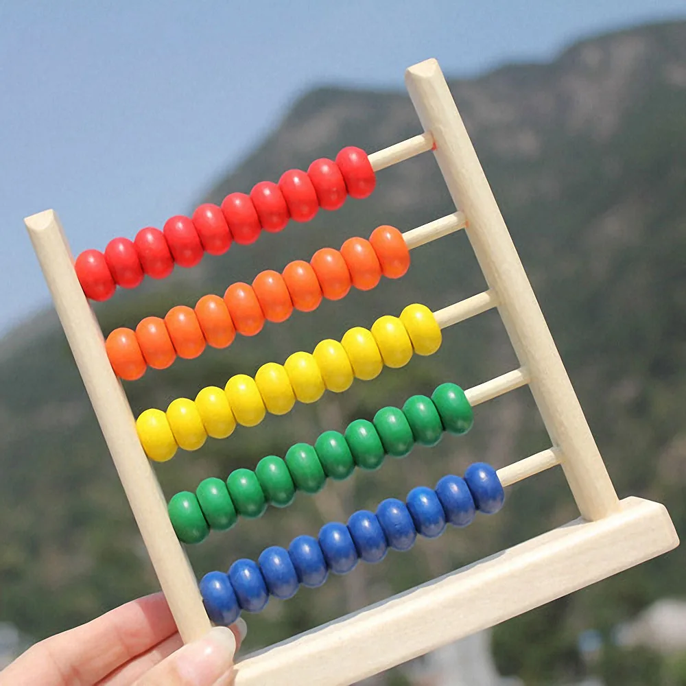 Монтессори PlasticAbacus Развивающие игрушки для детей обучения математическое число