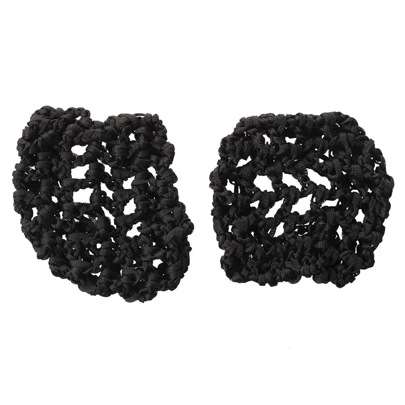 

Cover chignon's dancing and skating girls' black hair net, 2 pcss