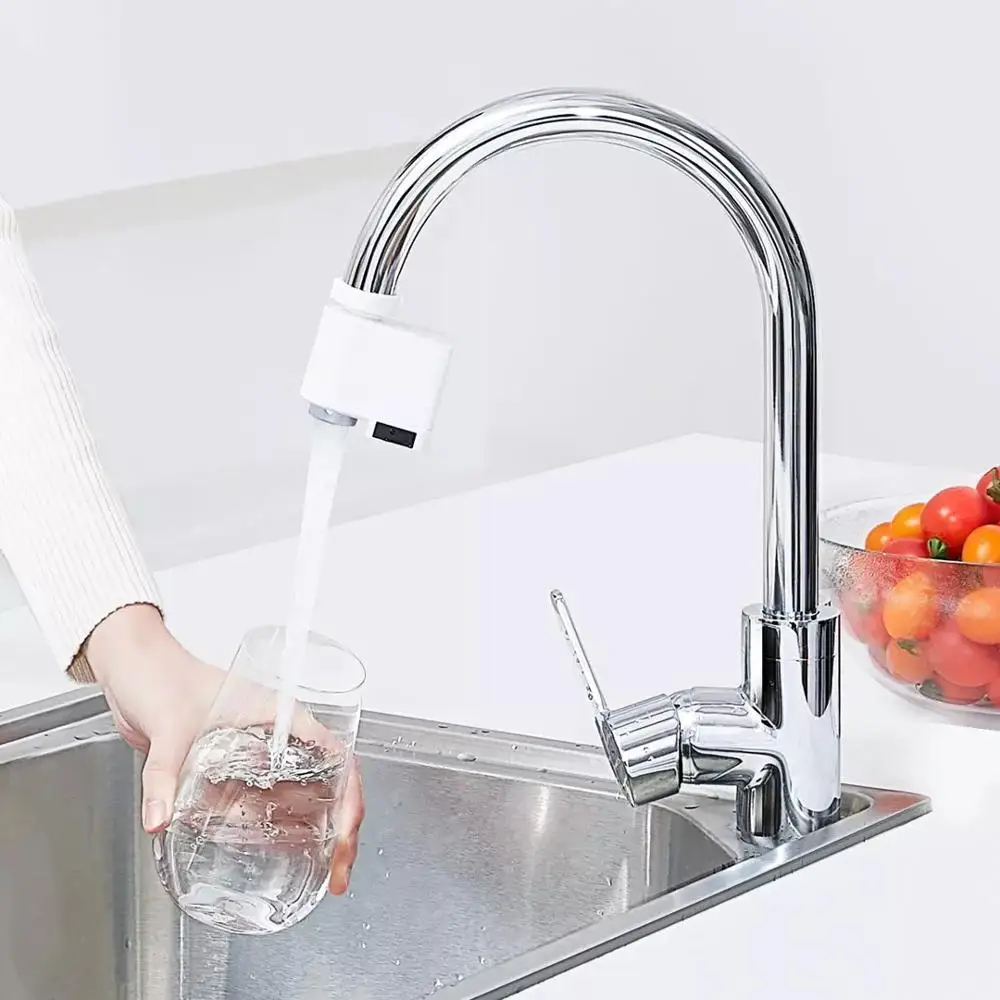 original xiaomi smart sensor faucet infrared sensor automatic water saving faucet anti overflow kitchen toilet sensor faucet free global shipping