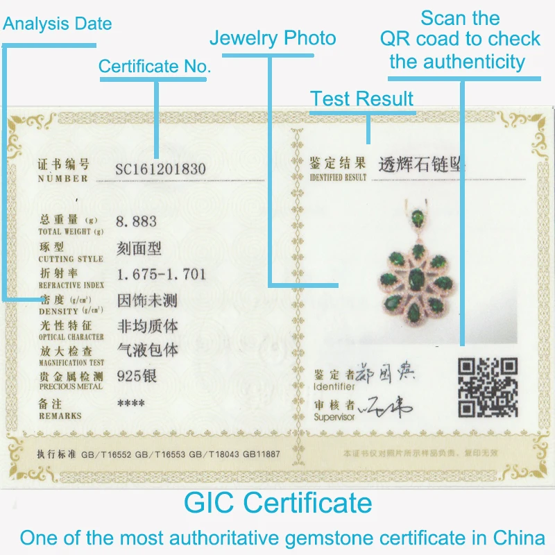 Классический Серебряный драгоценный камень кулон Роскошный Естественный