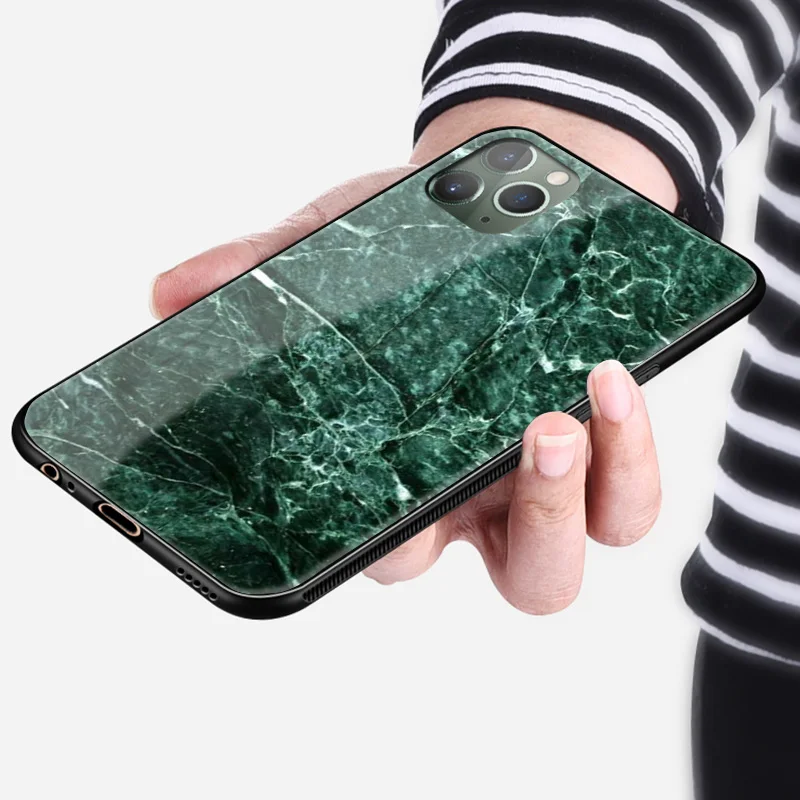 Натуральный Роскошный Мраморный Агат Cqoue tup стеклянный чехол для телефона iPhone SE 6
