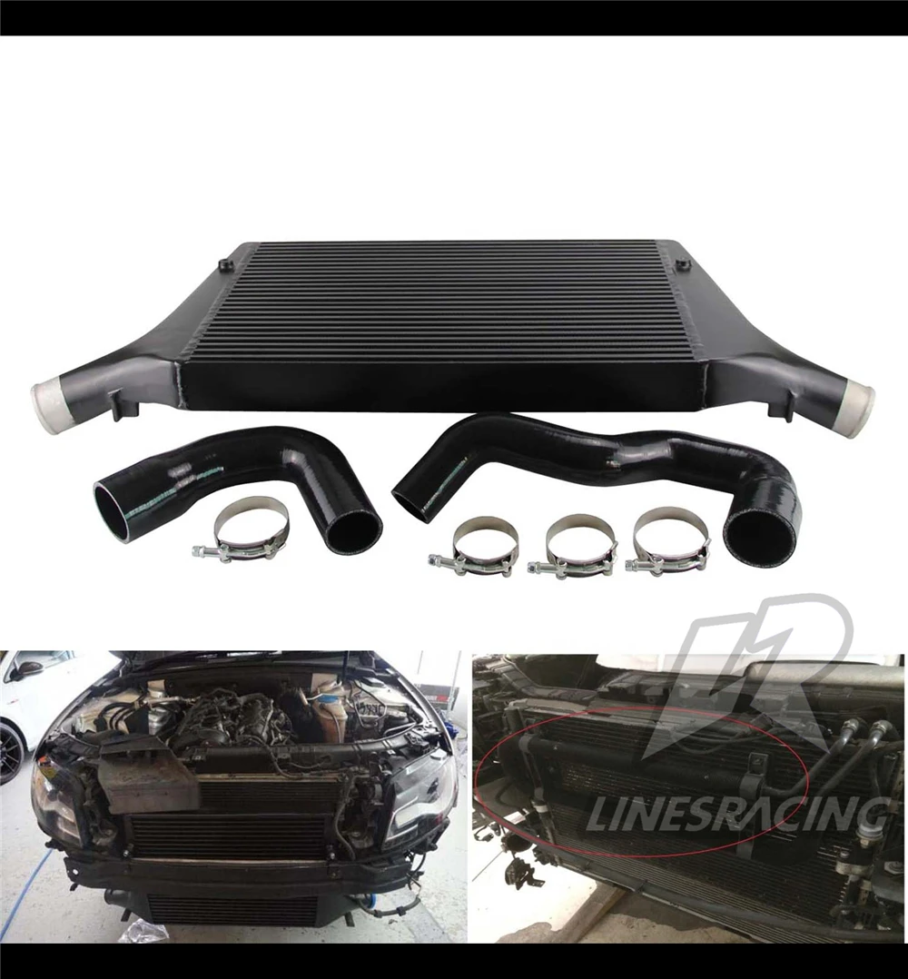 Подходит для Audi A4 B8 A5 2 7/3 0 TDI 08-12 черный комплект интеркулера настройки
